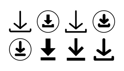 Download icon vector. Downloading vector icon