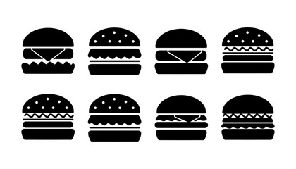 Burger icon vector. hamburger logo icon. fast food icon