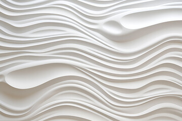 Obraz premium white wavy texture abstract design