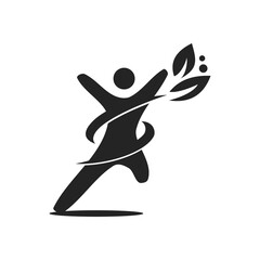 health nutrition logo template Isolated. Brand Identity. Icon Abstract Vector graphic