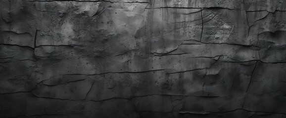 Fototapeta premium Black or dark gray rough grainy stone texture background