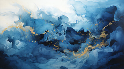 Oceanic Dreams: Abstract Alcohol Ink Art Inspired by Sea