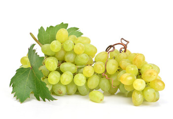 Bunch of grapes isolated on white