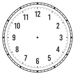 Clock Face 2 - Clock Face Illustration