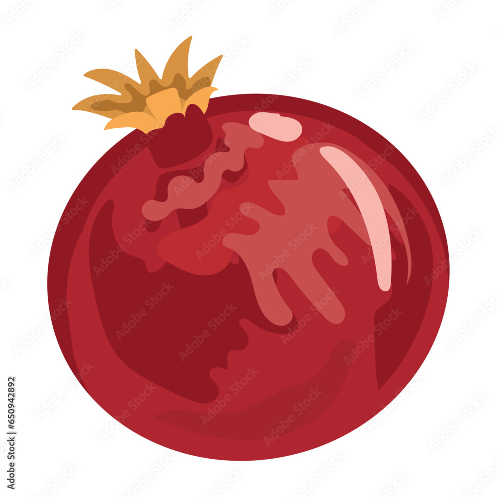 Canvas Prints pomegranate fruit isolated icon