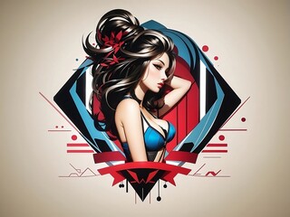 Sexy girl logo 