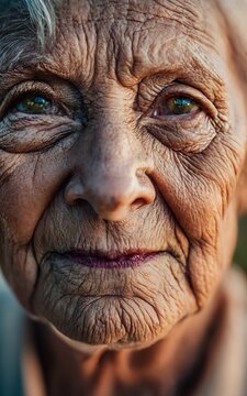 Portrait of old woman person ederly concept smiling close-up