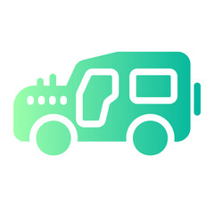 military vehicle Gradient icon