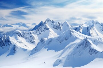 Obraz premium winter mountain landscape