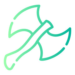 axe Line Gradient Icon