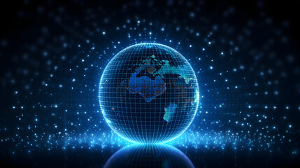 Obraz premium digital world web