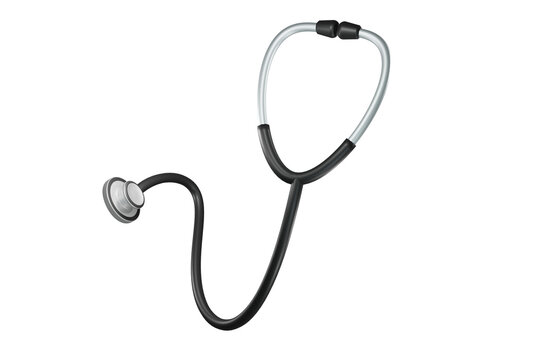 3D isolated stethoscope. Medical equipment and healthcare, hospital and doctor concept.
