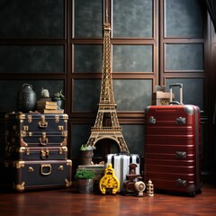 It's time to go on vacation to Paris. AI Generation 