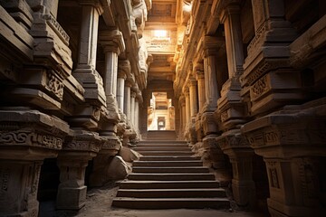 Interior of a archaeological site