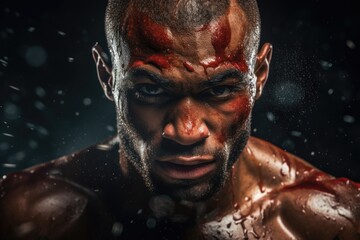 portrait of a person fighting