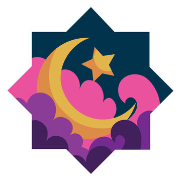 islamic star crescent moon