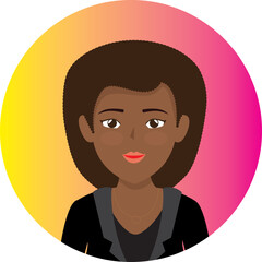 Face vector hand drawn profile