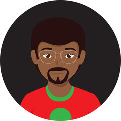 Face vector hand drawn profile