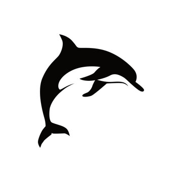 recommend clip art: vector dolphin silhouette logo