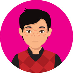 Face vector hand drawn profile