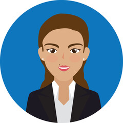 Face vector hand drawn profile