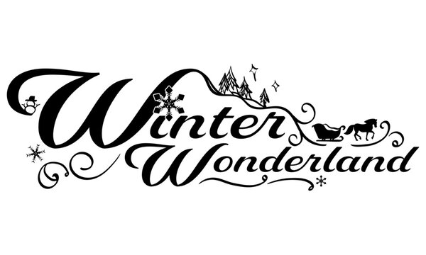 Winter Wonderland Word Art