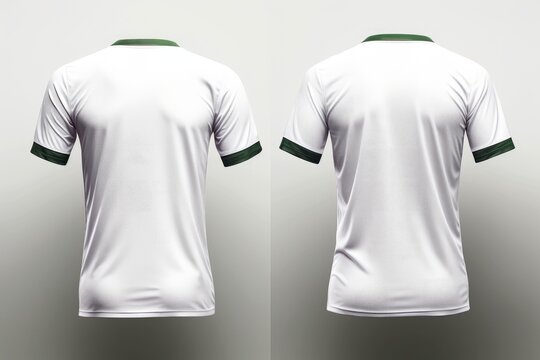 Mockup Sports Football Team Uniforms White Shirt