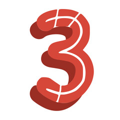 Handmade Alphabet Letters Red Color