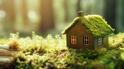 Small house in the forest