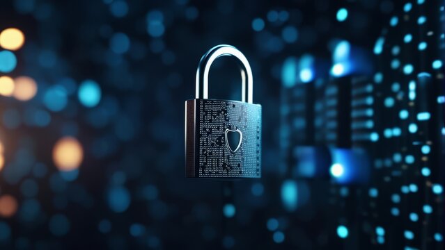 yber security protection.cyber security concept, user privacy security and encryption