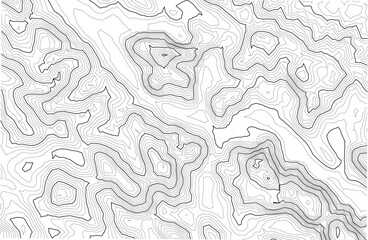 abstract pattern with lines. Topographic map background with terrains line. Vector mapping contour texture. mountain topview blueprint. Mountain hiking trail over terrain contour background geographic