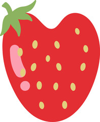 Strawberry Alphabet Letter U