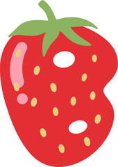 Strawberry Alphabet Letter B