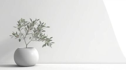 Plant in a vase, Background