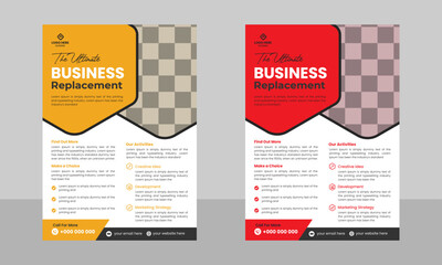 Corporate Modern Business Flyer Template ,Creative Modern Business Multipurpose Brochure Template Design, VectorTemplate Design In A4 Size