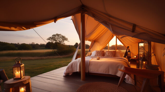 tent in the forest