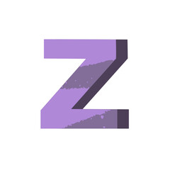 Alphabet Letter Font Purple