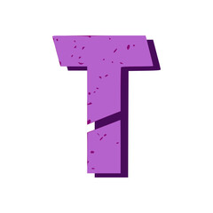 Alphabet Letter Font Purple