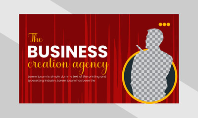 Creative Modern Business YouTube Thumbnail And Web Banner Template And Web Banner Template
