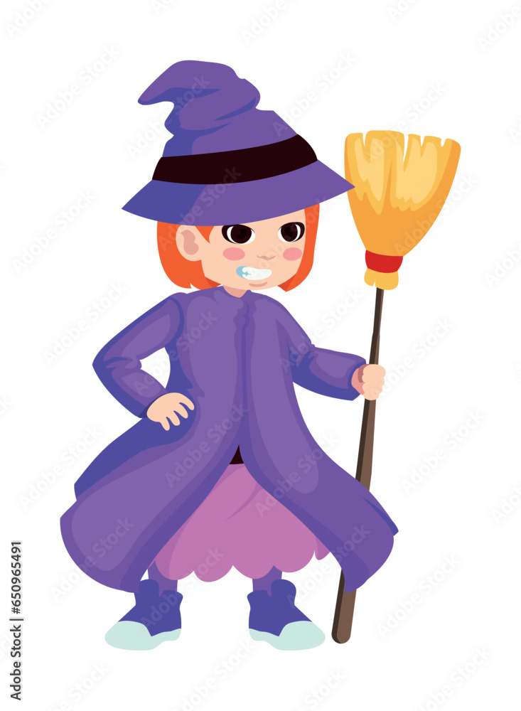 Canvas Prints halloween character witch