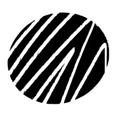 Abstract Simple Circle in Black