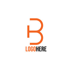 letter HB or BH logo design