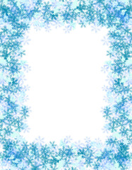 Winter Frame, Snowflake border