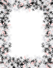 Winter Frame, Snowflake border