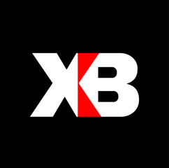 XB brand name initial letters vector monogram.