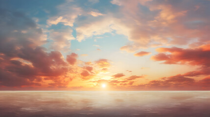 Beautiful sunset sky