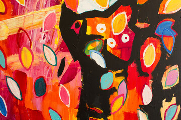 Detail of the Painting as a Background