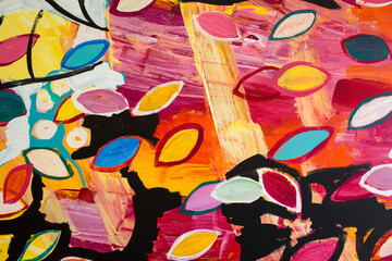 Detail of the Painting as a Background