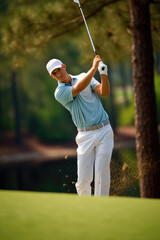 Golf Player in Action