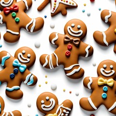 Fototapeta premium gingerbread mans Christmas cookies